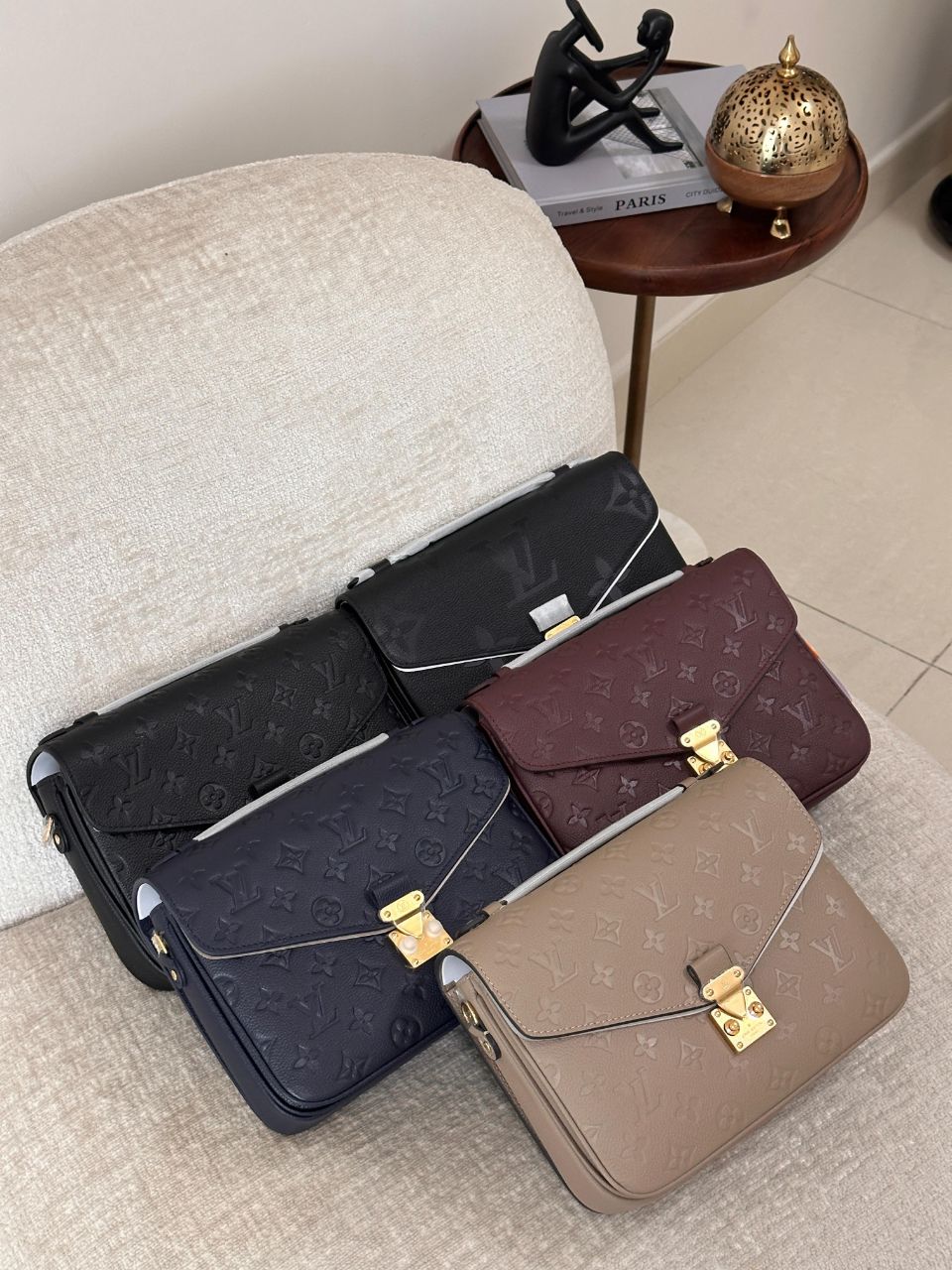 Louis Vuitton Pochette Métis Monogram Leather Bag