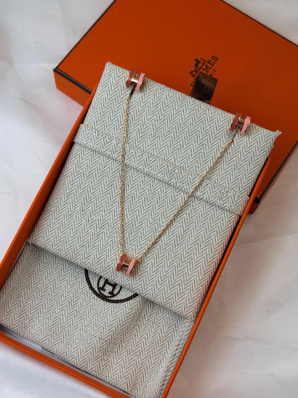 Hermès Mini Pop H Jewelry Set – Pendant Necklace & Earrings