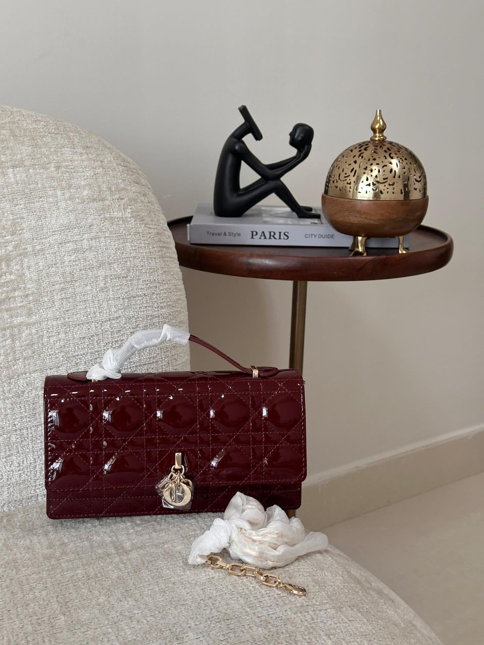 My Dior Mini Shiny Cannage Lambskin Bag