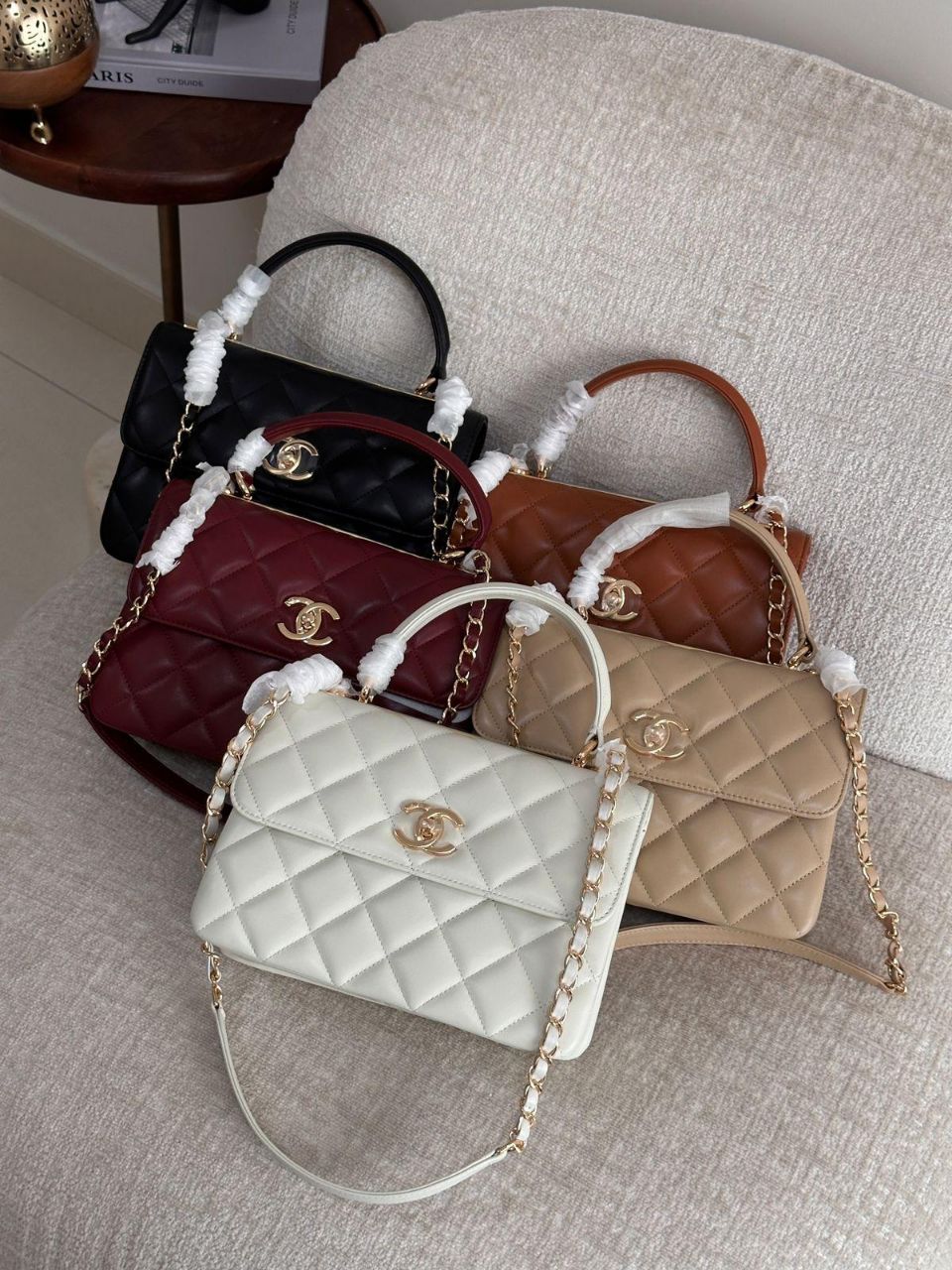 Chanel Trendy CC Lambskin Leather Handbag