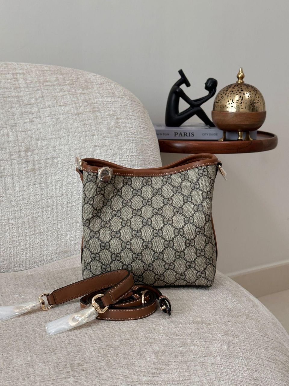 Gucci GG Emblem Small Bag – Monogram Coated Canvas