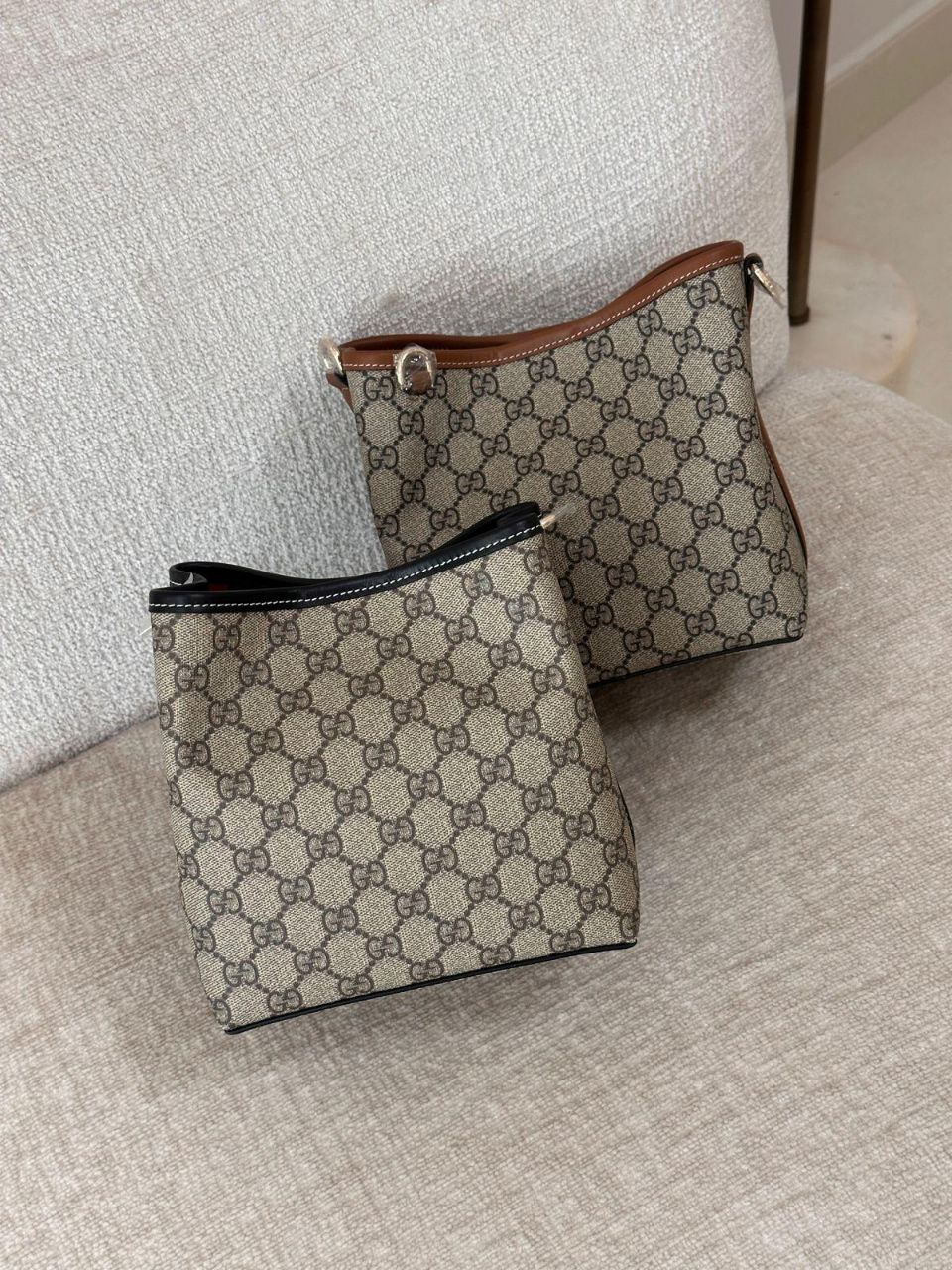 Gucci GG Emblem Small Bag – Monogram Coated Canvas