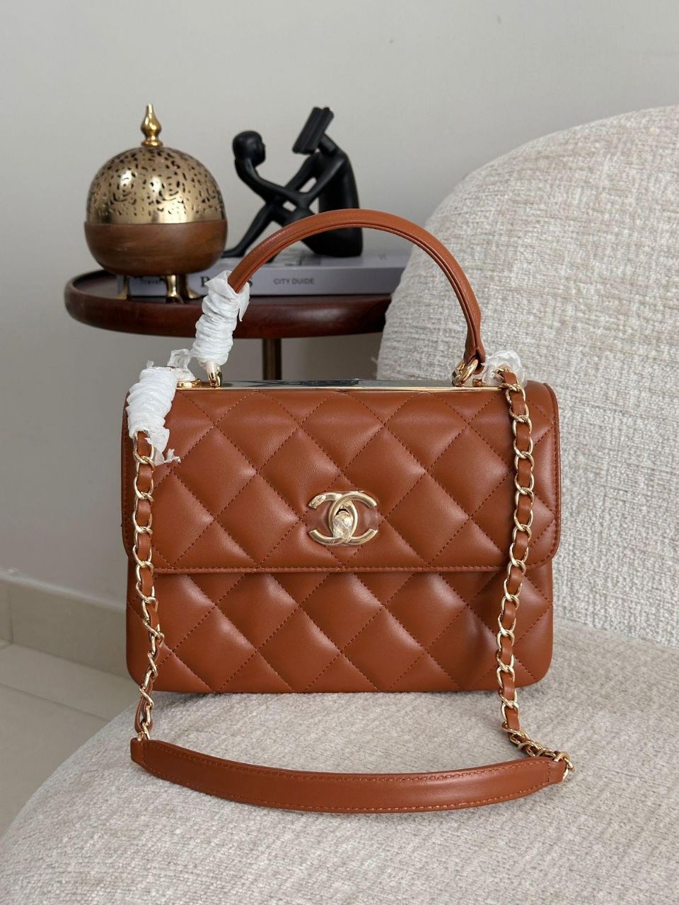 Chanel Trendy CC Lambskin Leather Handbag