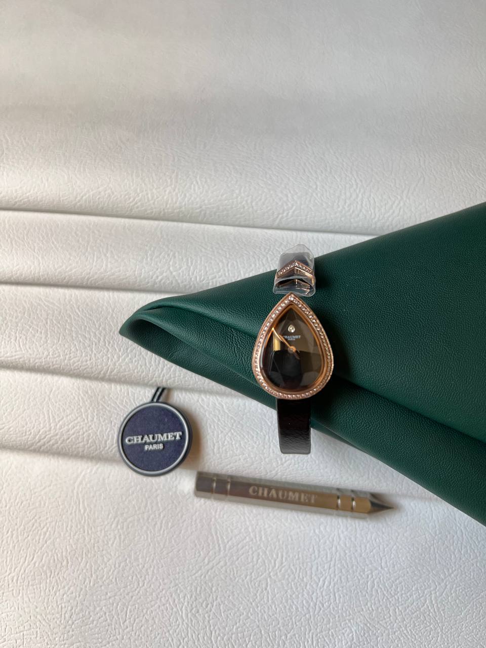 Chaumet Joséphine Aigrette Diamond Leather Strap Watch