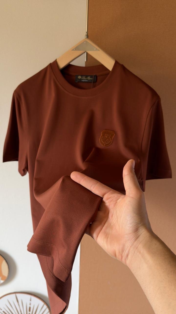 Loro Piana Luxury Soft-Touch Minimal Logo T-Shirt