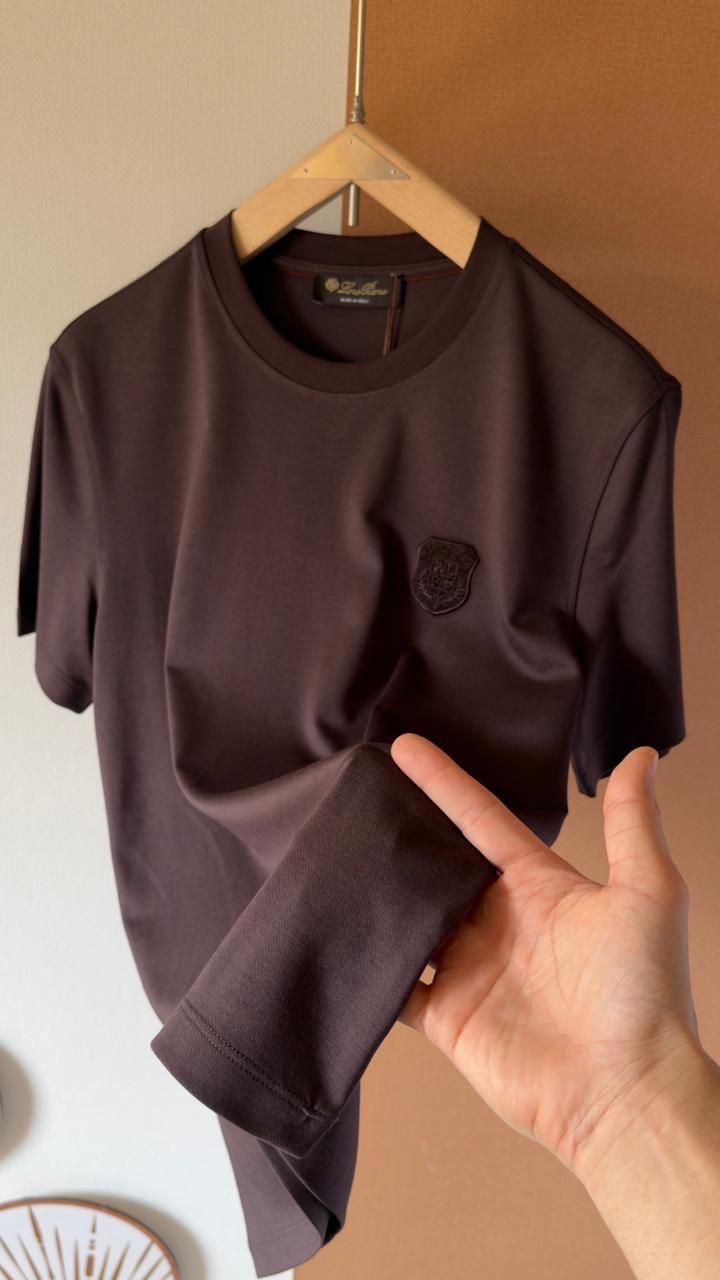 Loro Piana Luxury Soft-Touch Minimal Logo T-Shirt