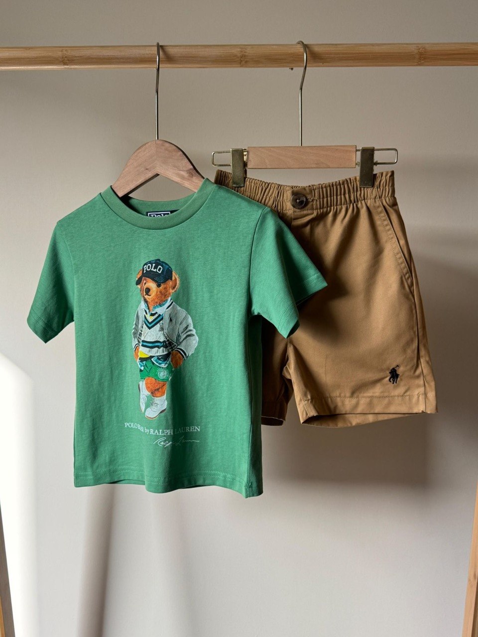 Ralph Lauren Kids Polo Bear T-Shirt & Shorts Luxury Set