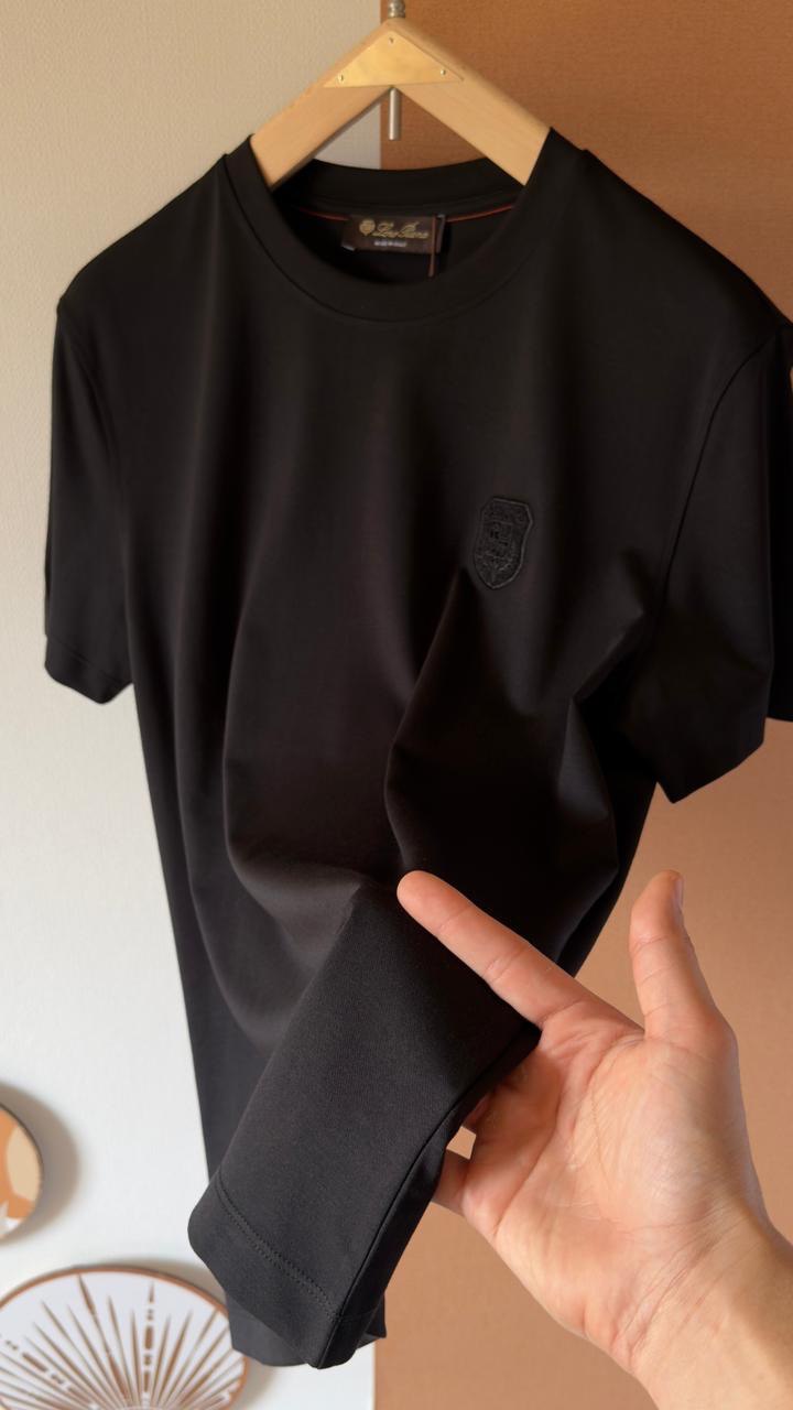 Loro Piana Luxury Soft-Touch Minimal Logo T-Shirt