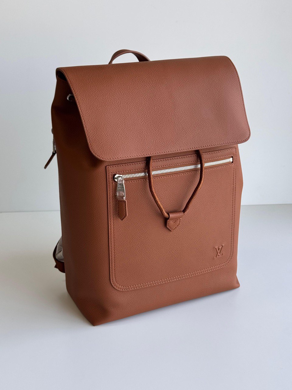 Louis Vuitton Grained Leather Flap Backpack
