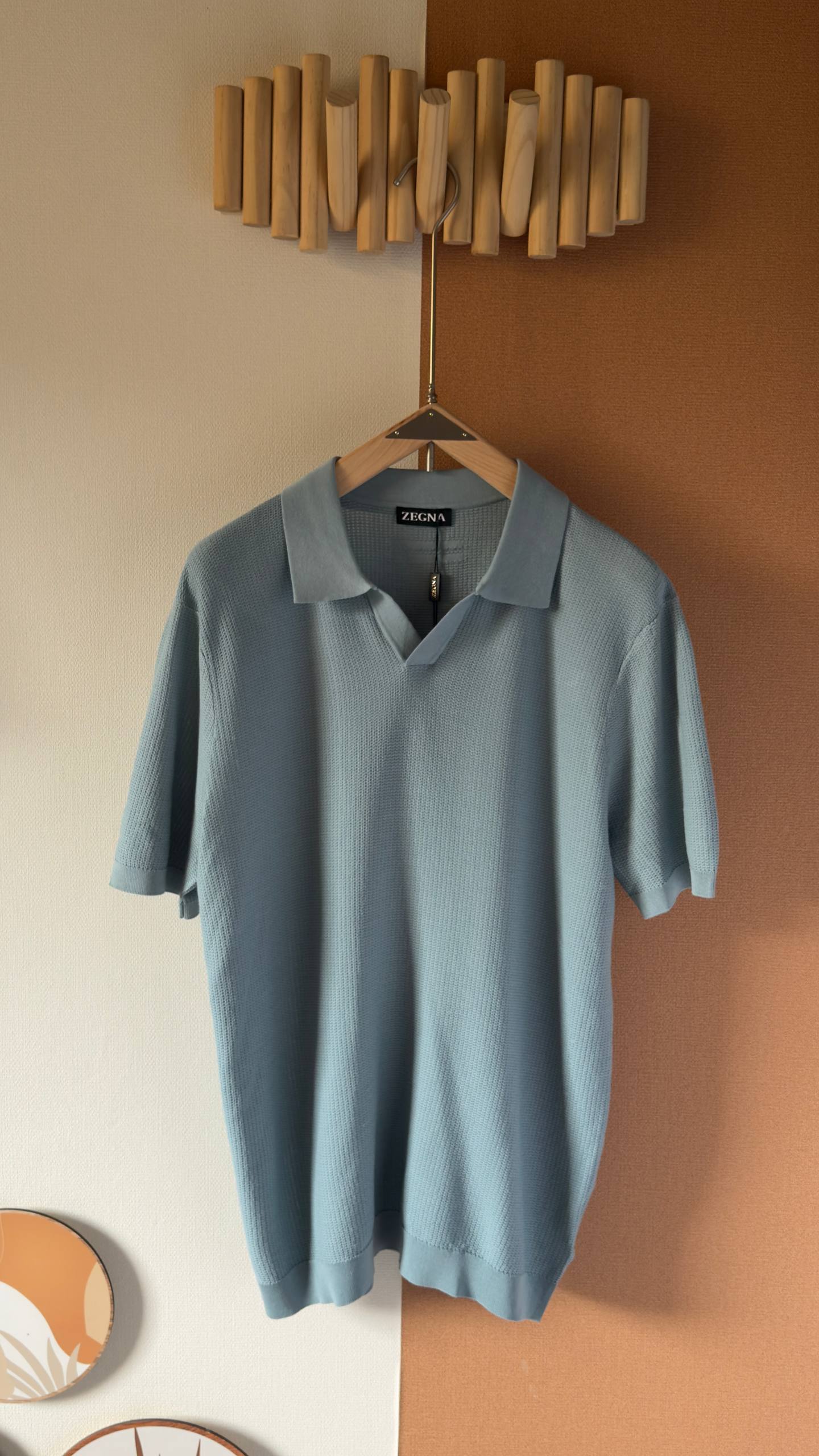 ZEGNA Textured Knit Polo Shirt – Iconic Everyday Luxury