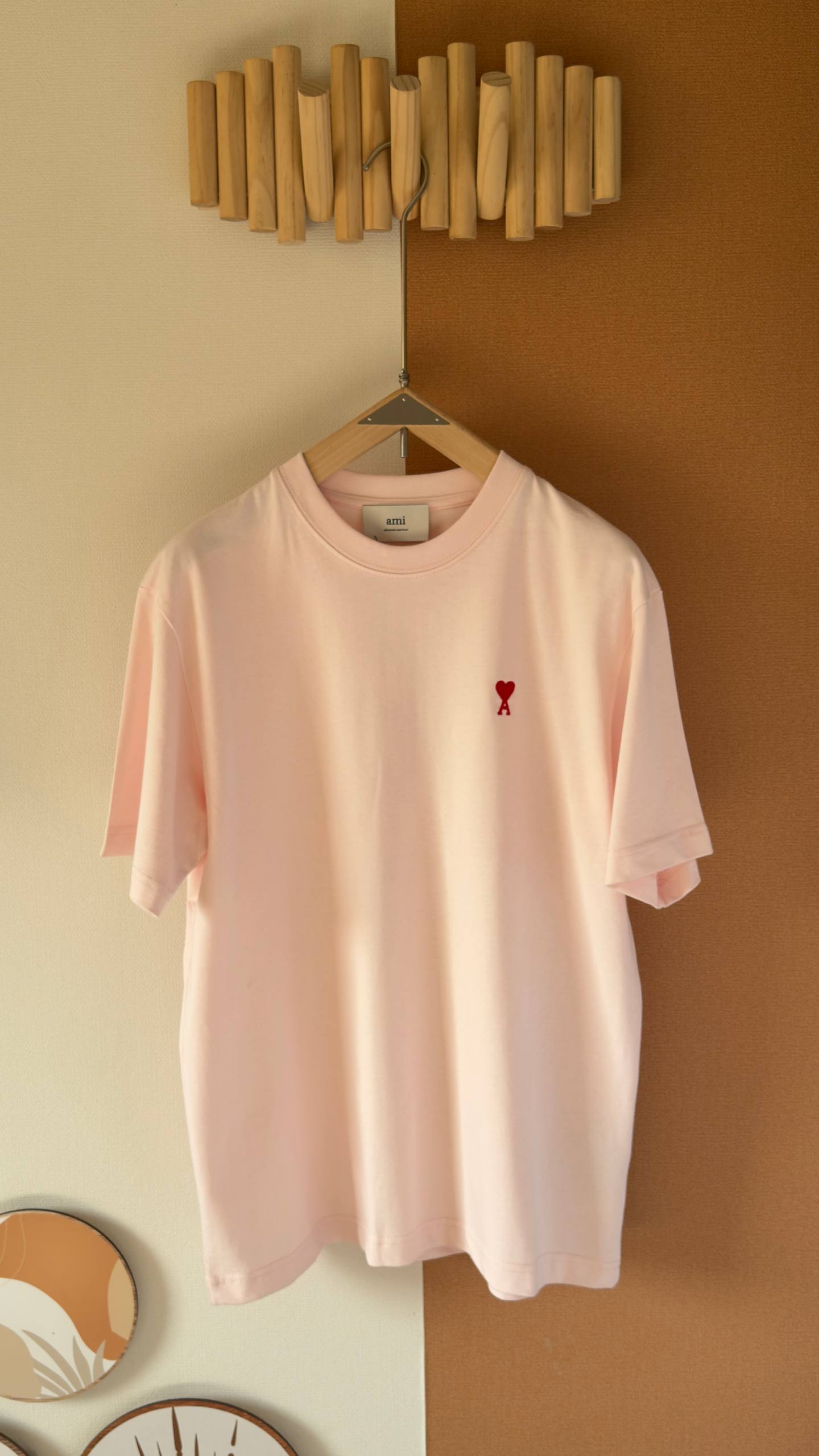 AMI Paris Signature Heart Logo T-Shirt Collection (Red / Black / White Logo)