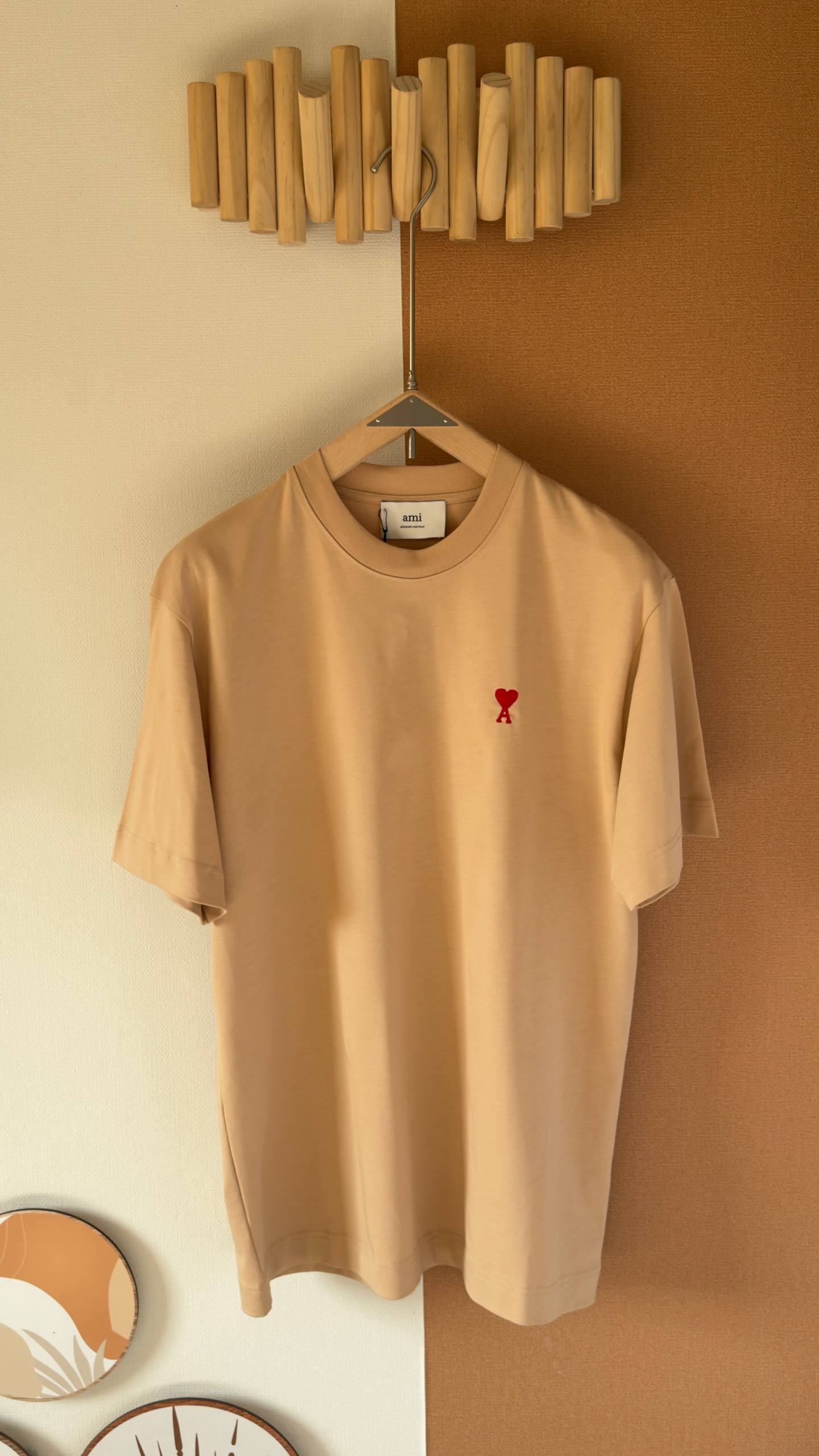 AMI Paris Signature Heart Logo T-Shirt Collection (Red / Black / White Logo)