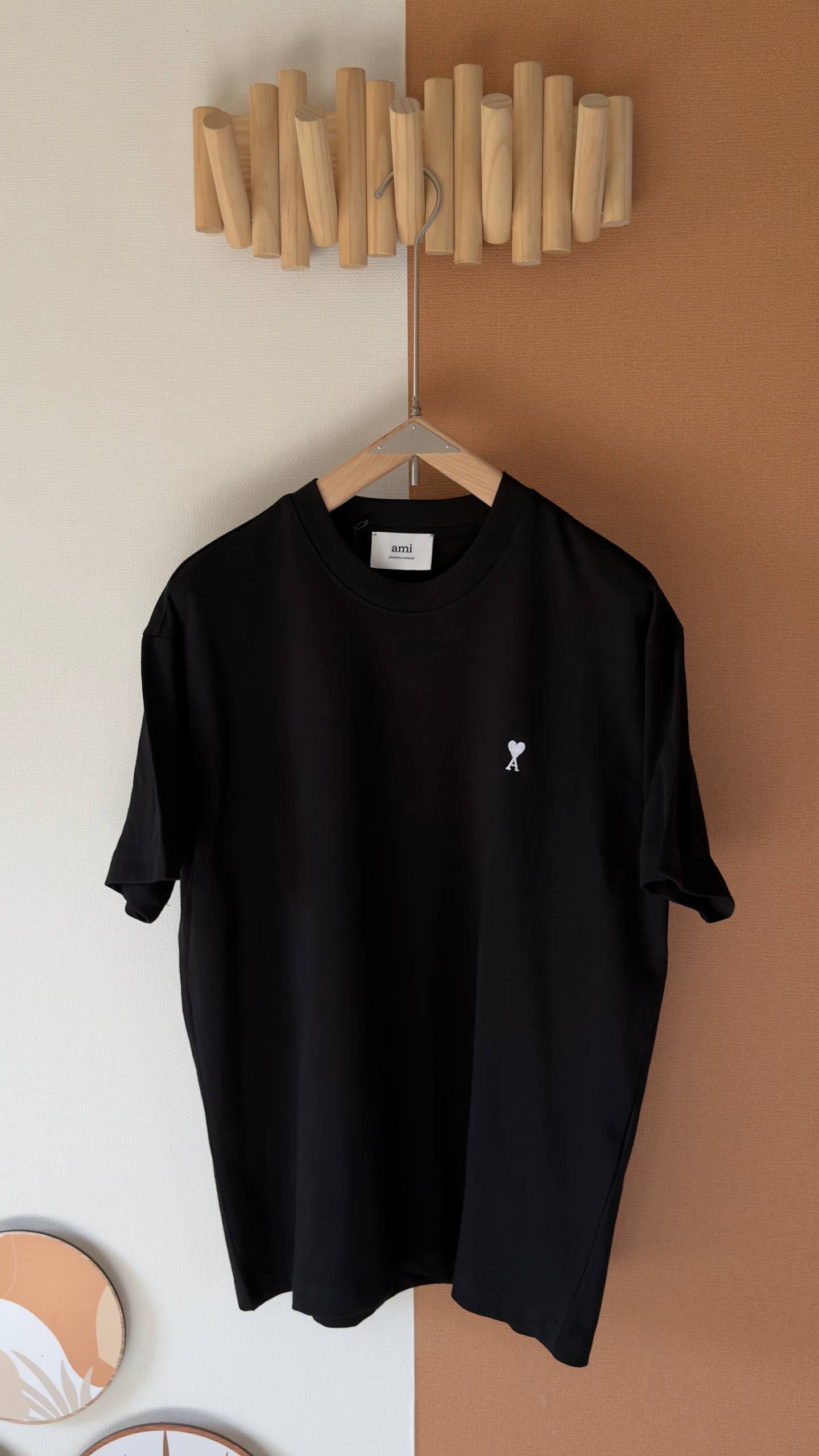 AMI Paris Signature Heart Logo T-Shirt Collection (Red / Black / White Logo)