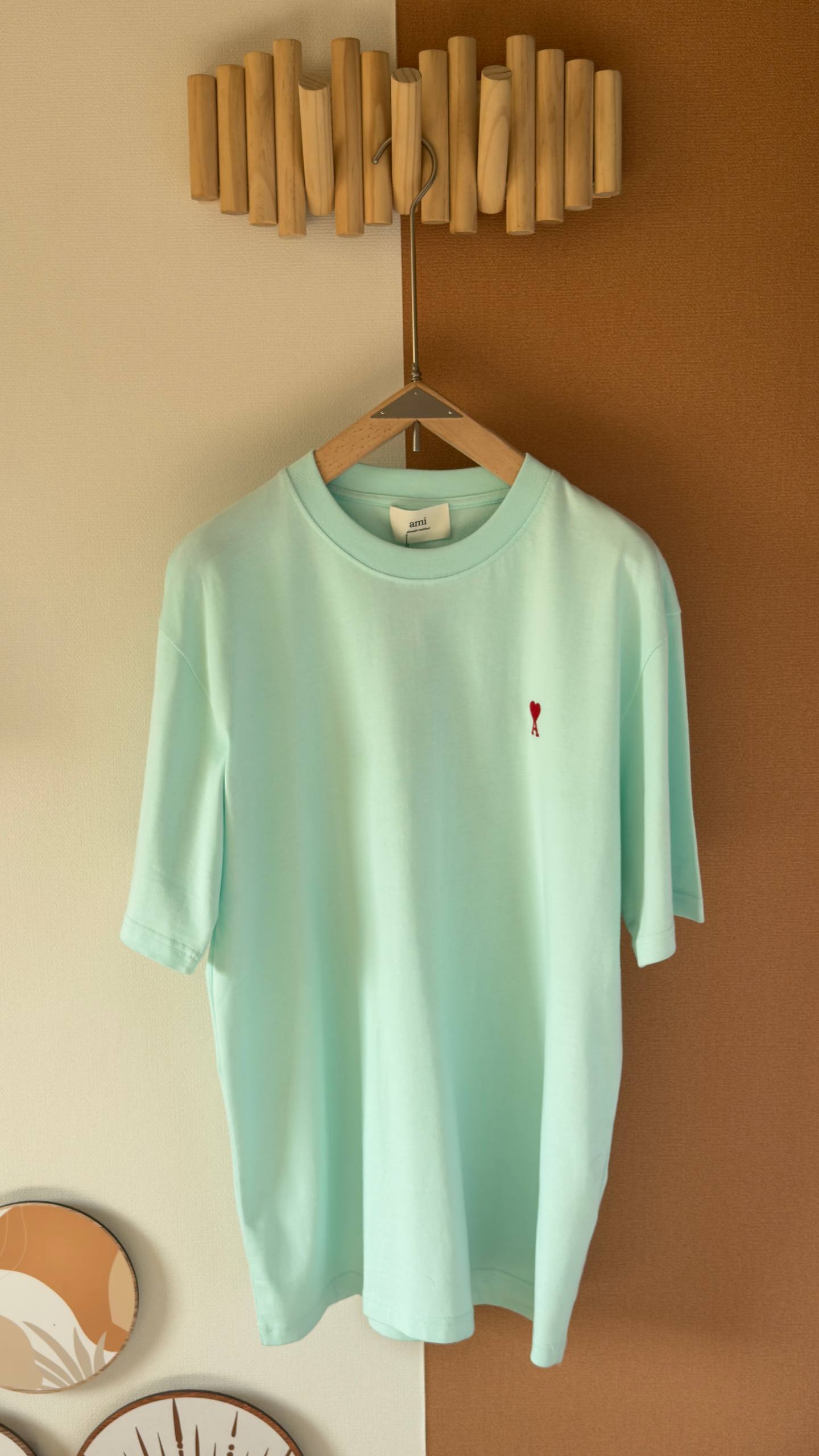 AMI Paris Signature Heart Logo T-Shirt Collection (Red / Black / White Logo)