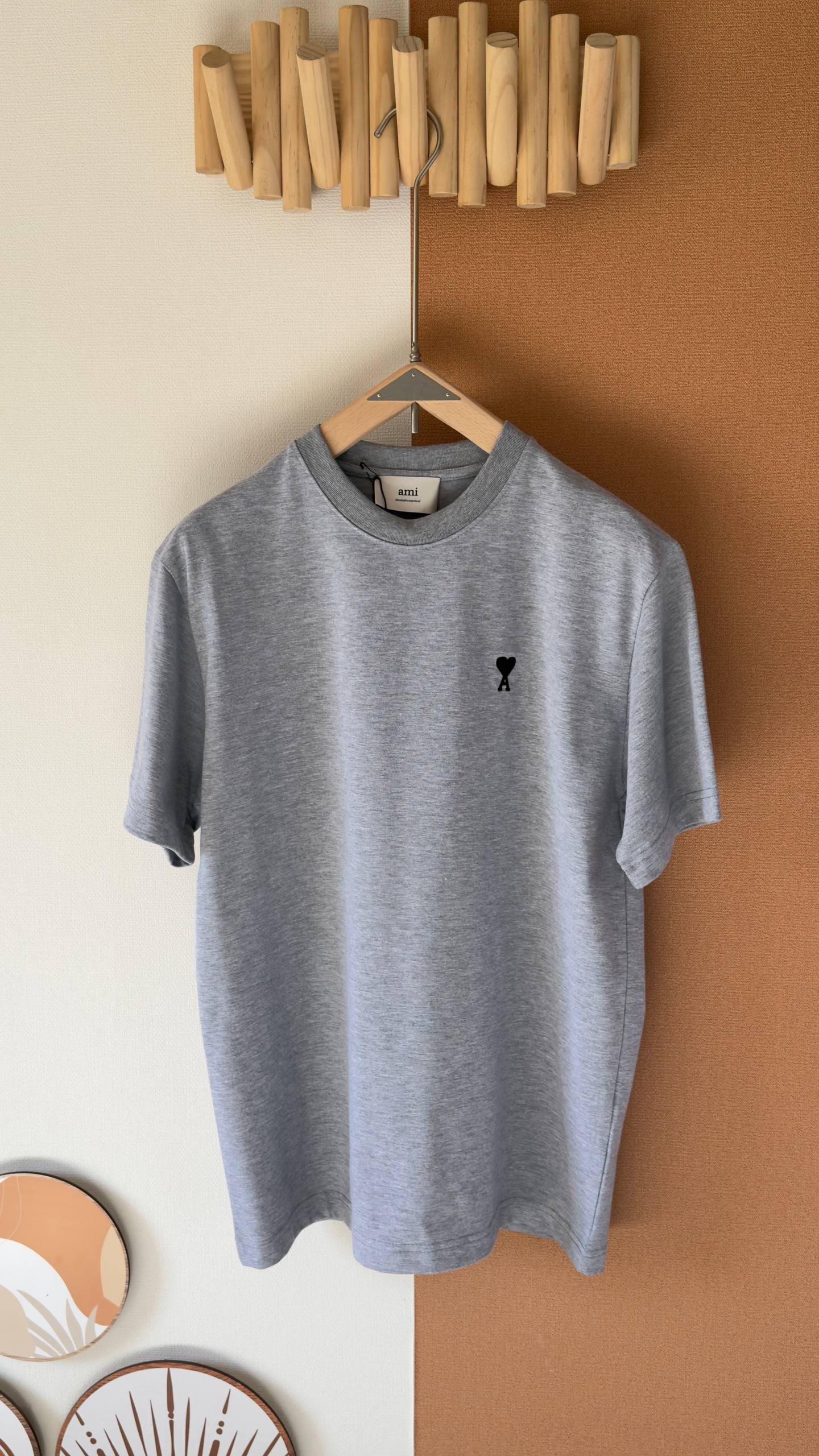 AMI Paris Signature Heart Logo T-Shirt Collection (Red / Black / White Logo)