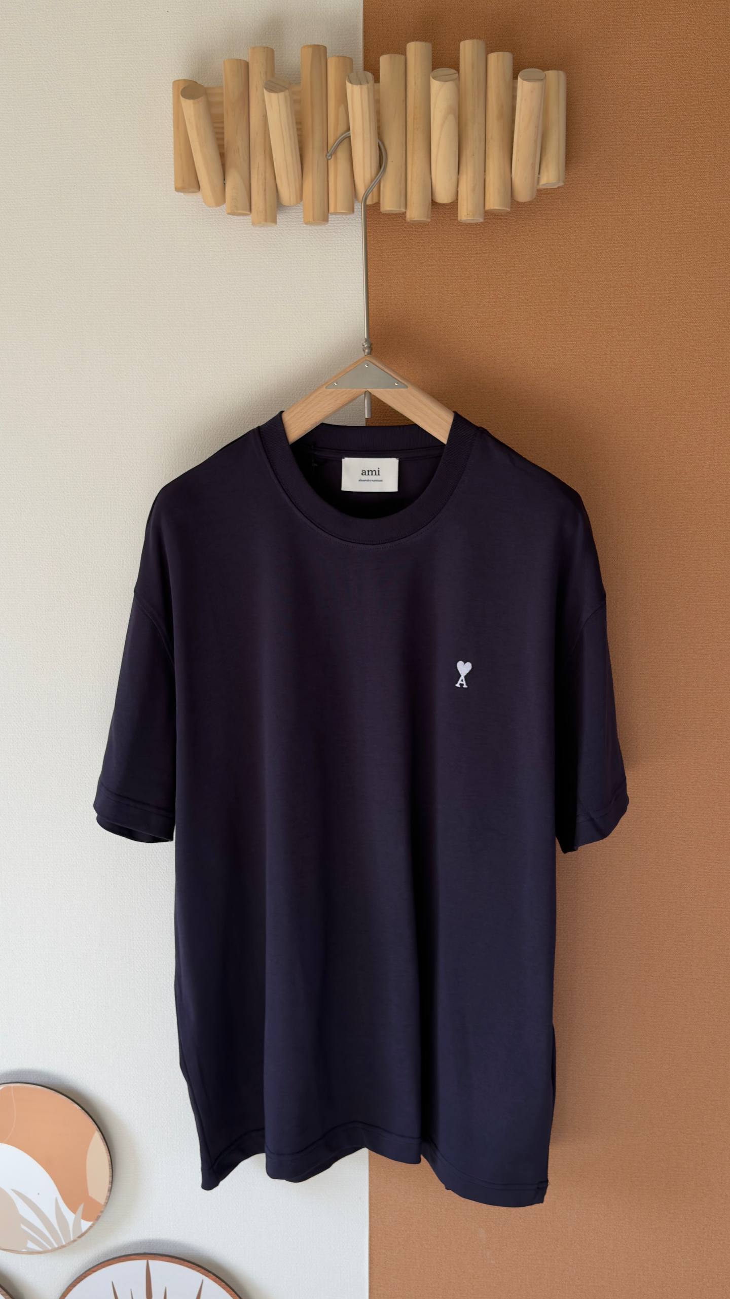 AMI Paris Signature Heart Logo T-Shirt Collection (Red / Black / White Logo)