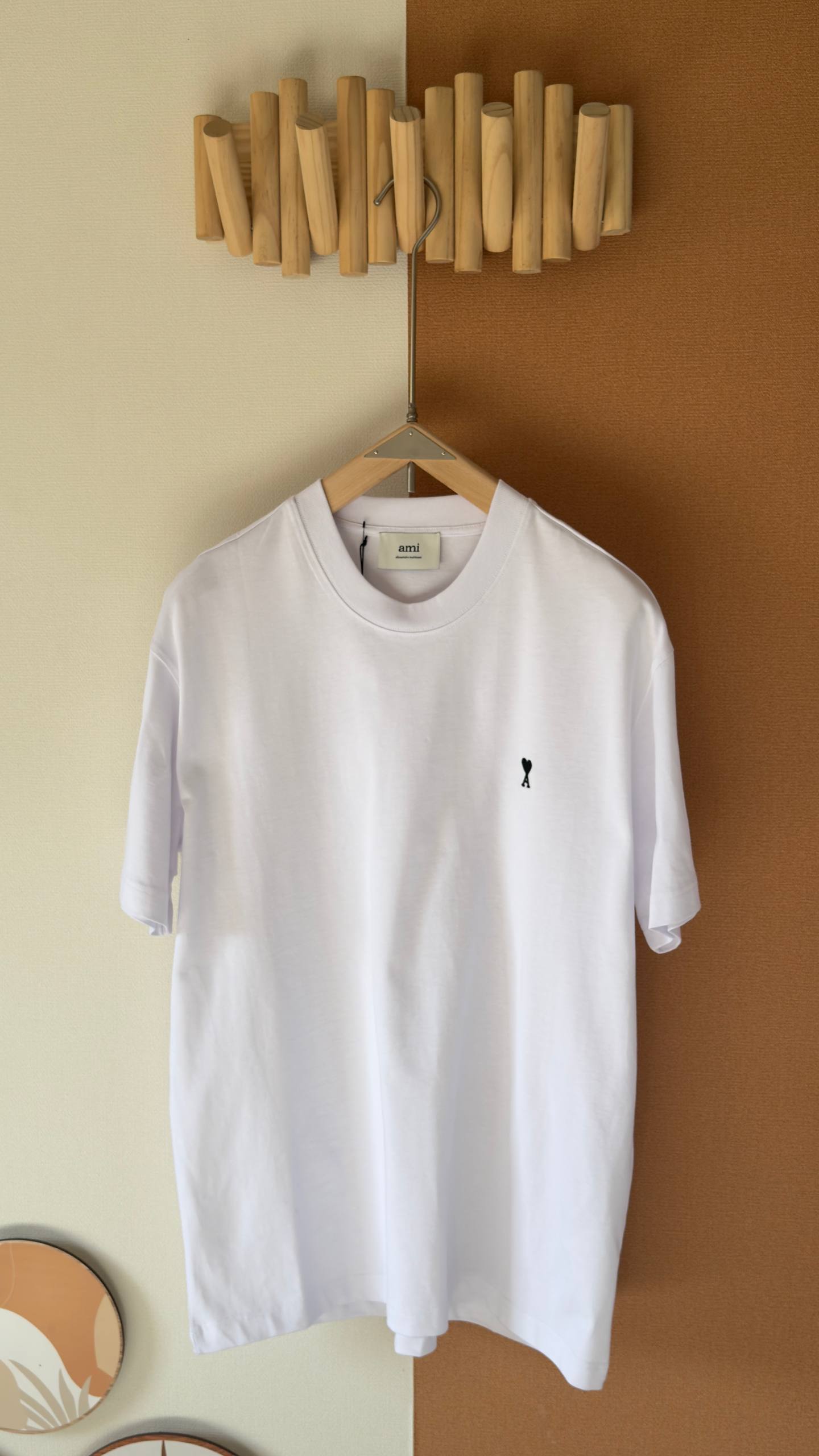 AMI Paris Signature Heart Logo T-Shirt Collection (Red / Black / White Logo)