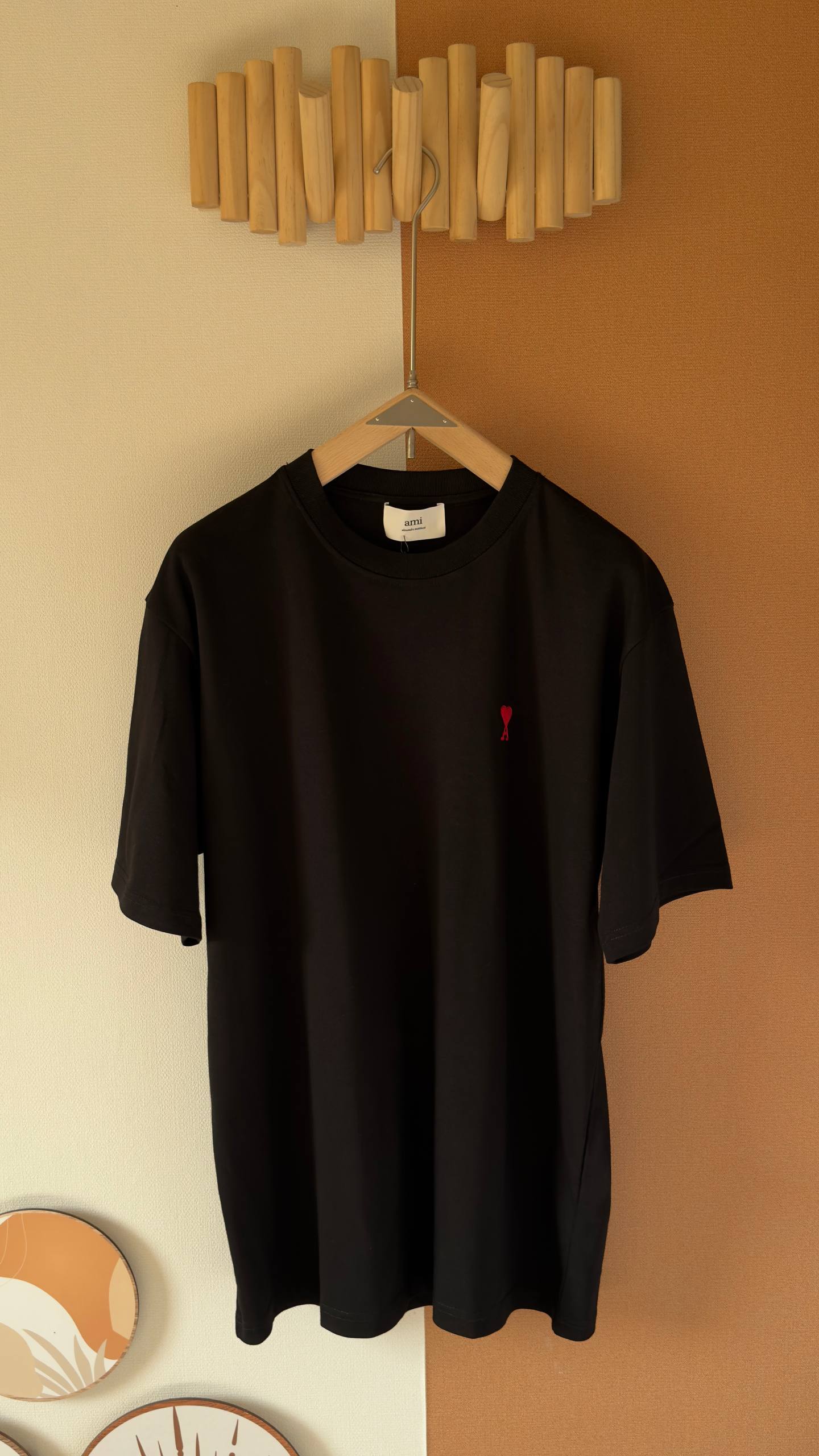 AMI Paris Signature Heart Logo T-Shirt Collection (Red / Black / White Logo)