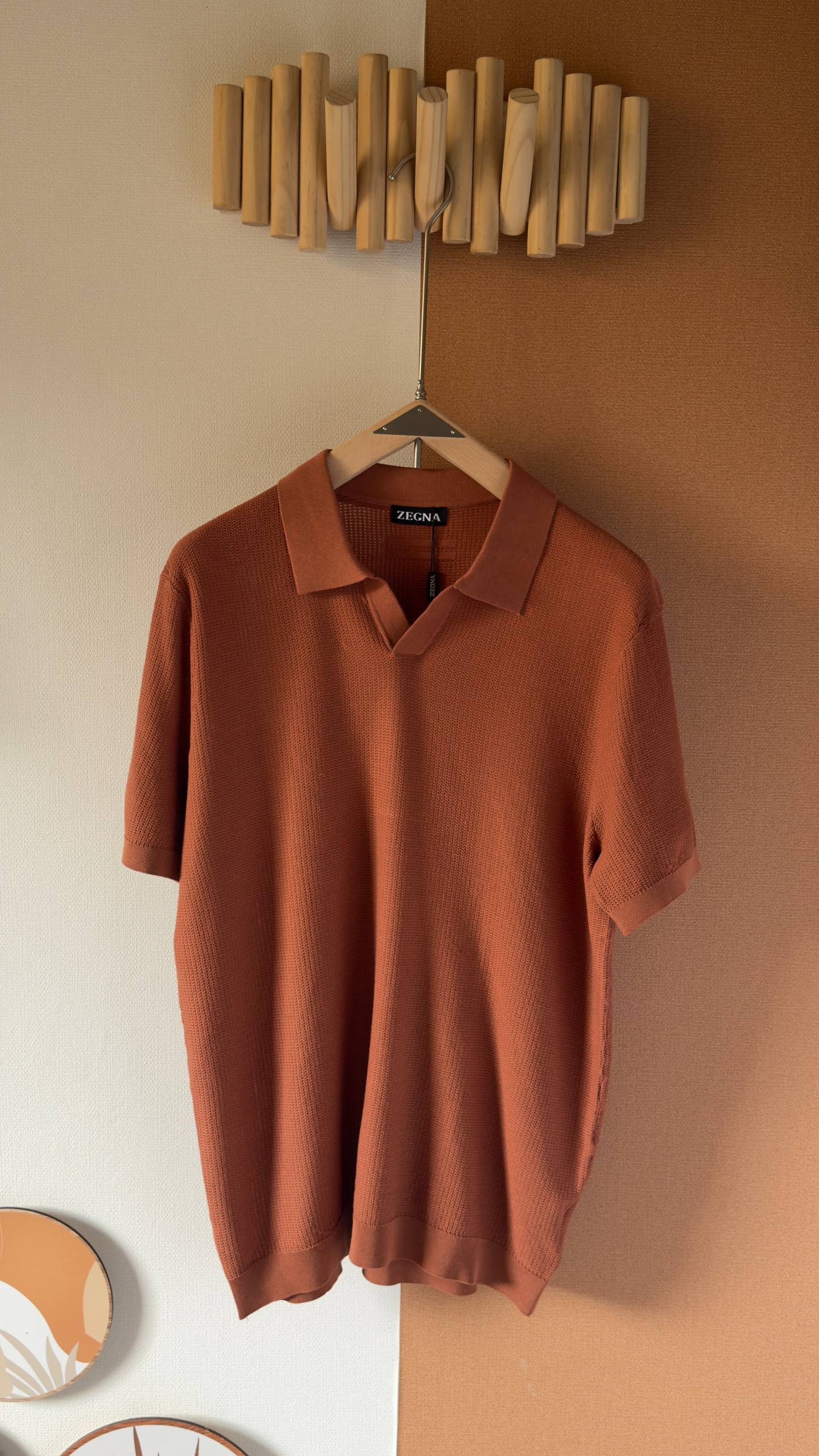 ZEGNA Textured Knit Polo Shirt – Iconic Everyday Luxury