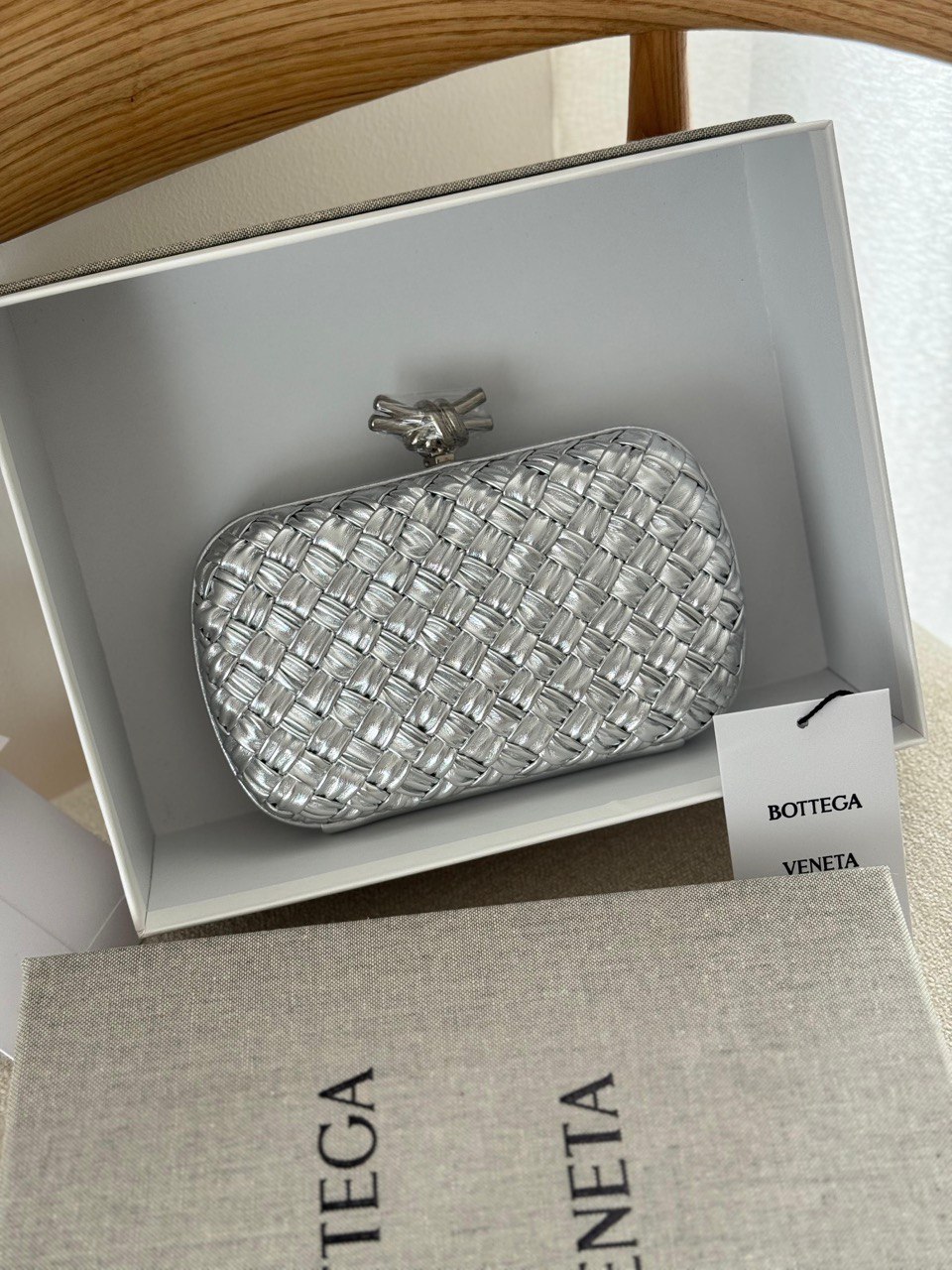 Bottega Veneta Knot Intrecciato Clutch – Full Collection All Materials & Colors