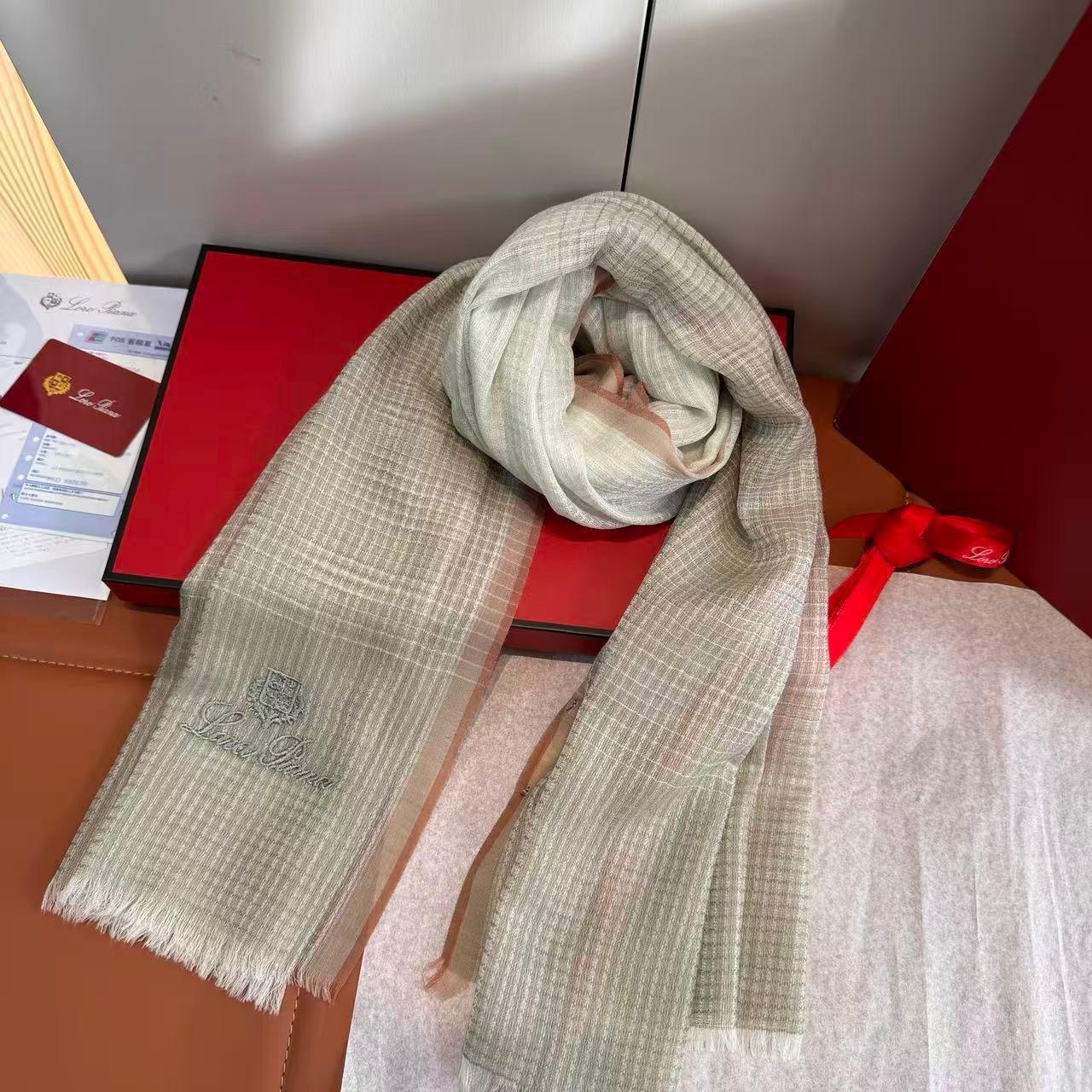 Loro Piana Cashmere Silk Scarf – Lightweight Iconic Elegant Shawl