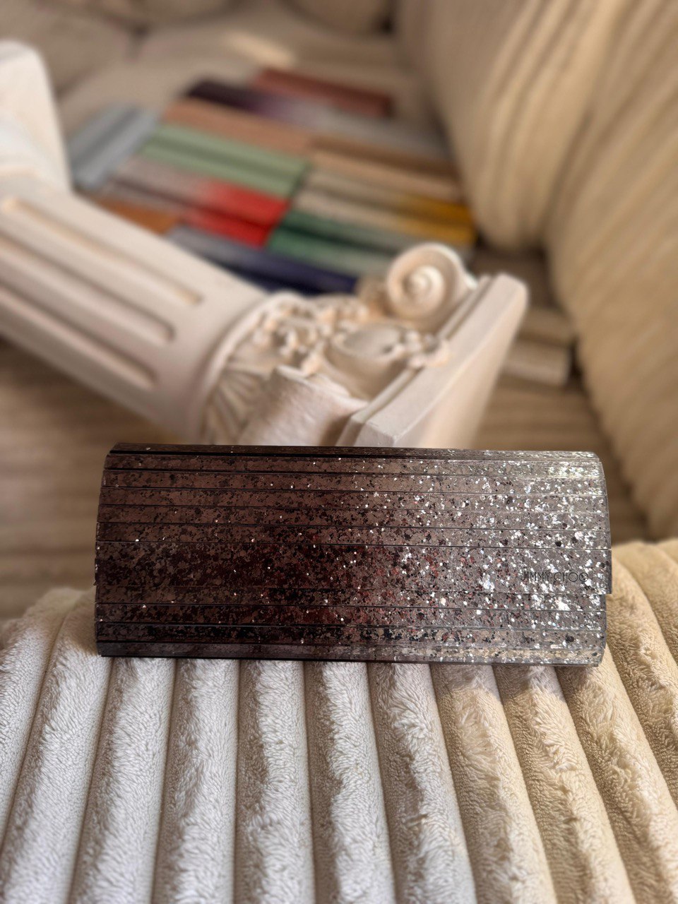 Jimmy Choo Glitter Clutch Bag