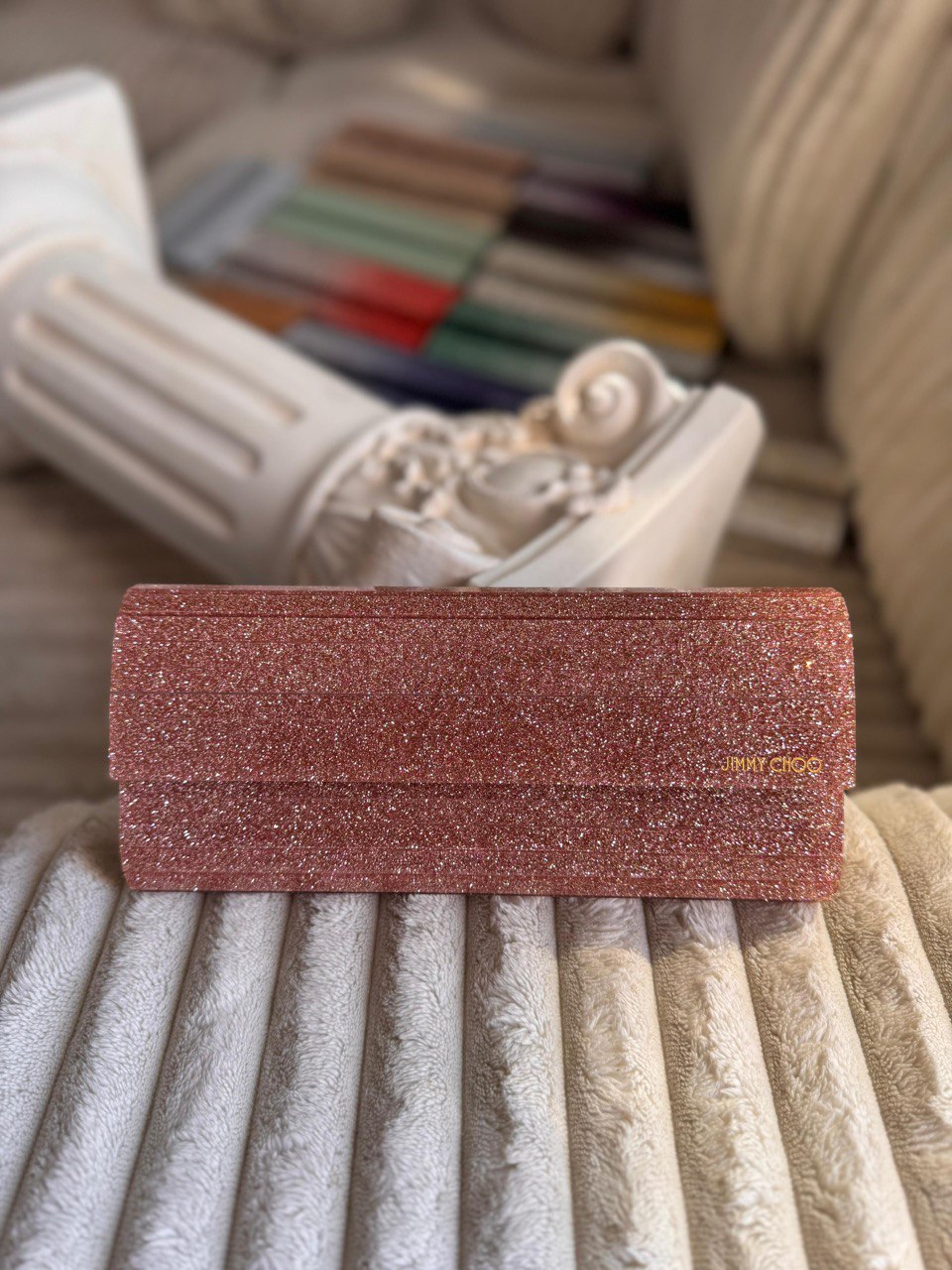 Jimmy Choo Glitter Clutch Bag