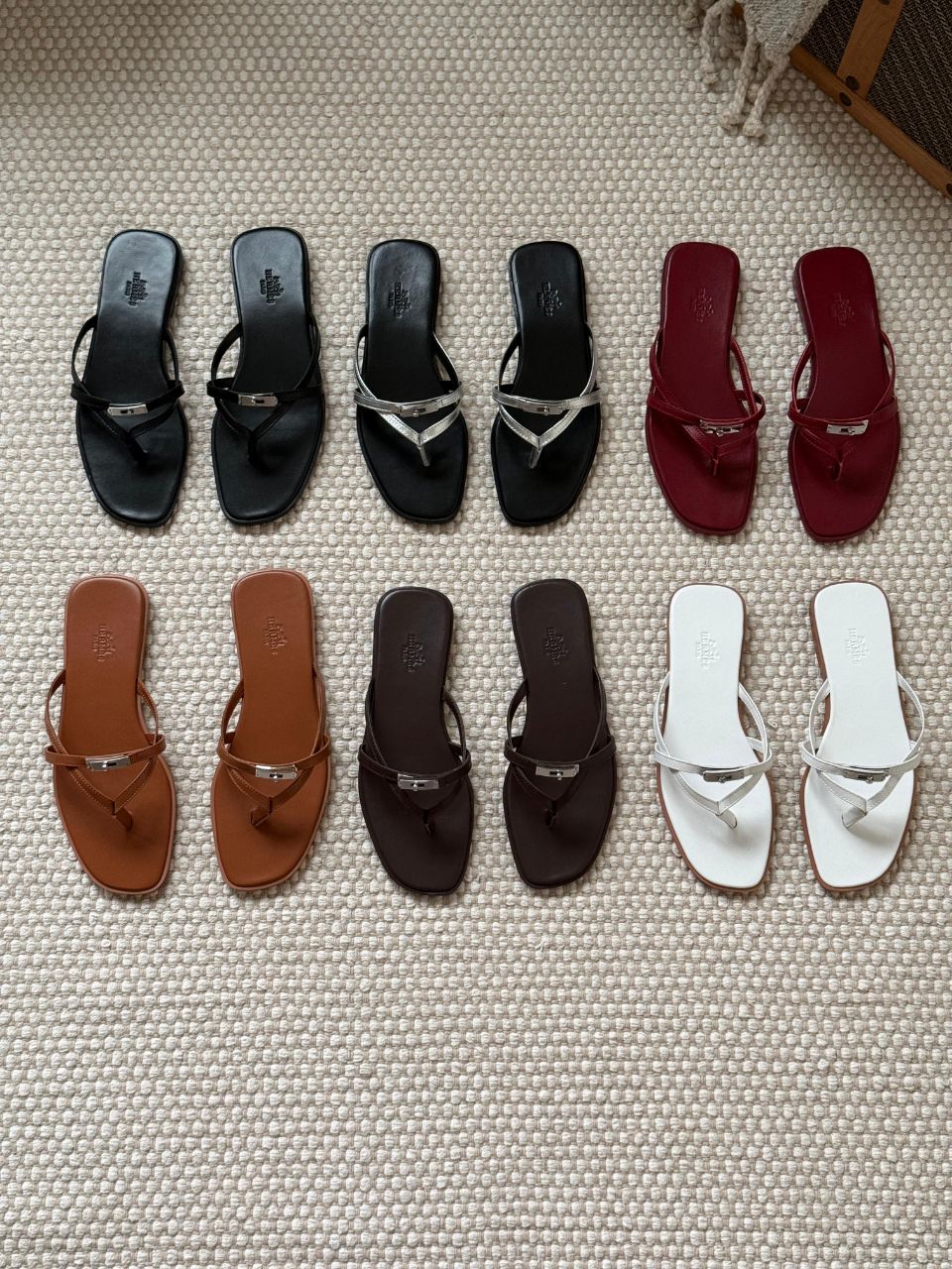 Hermès Miss Sandal Kelly Buckle Leather