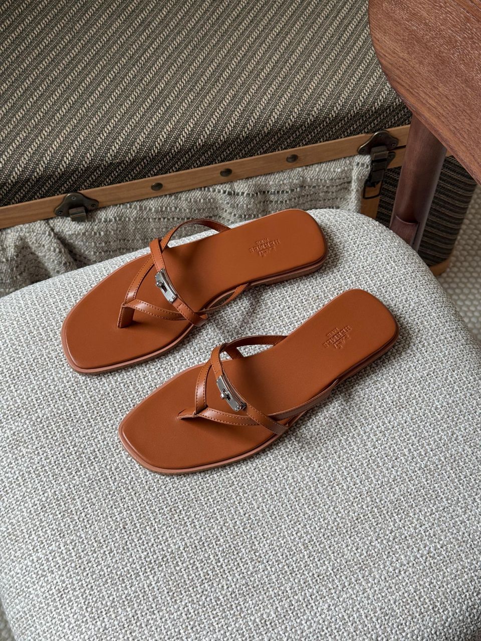 Hermès Miss Sandal Kelly Buckle Leather