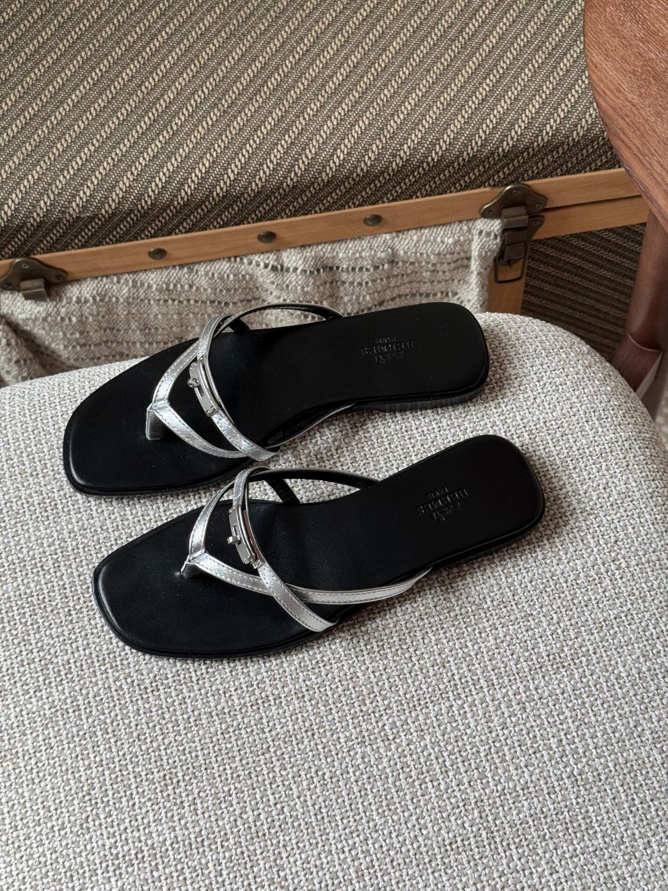 Hermès Miss Sandal Kelly Buckle Leather