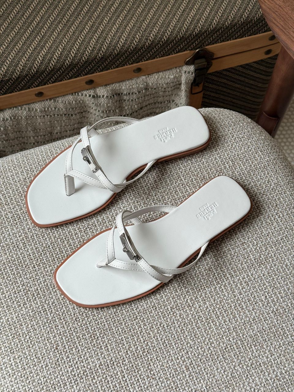 Hermès Miss Sandal Kelly Buckle Leather