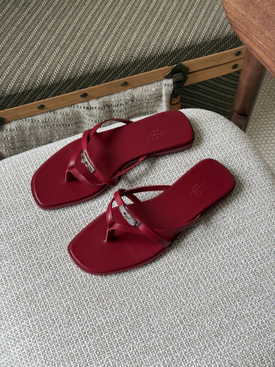 Hermès Miss Sandal Kelly Buckle Leather