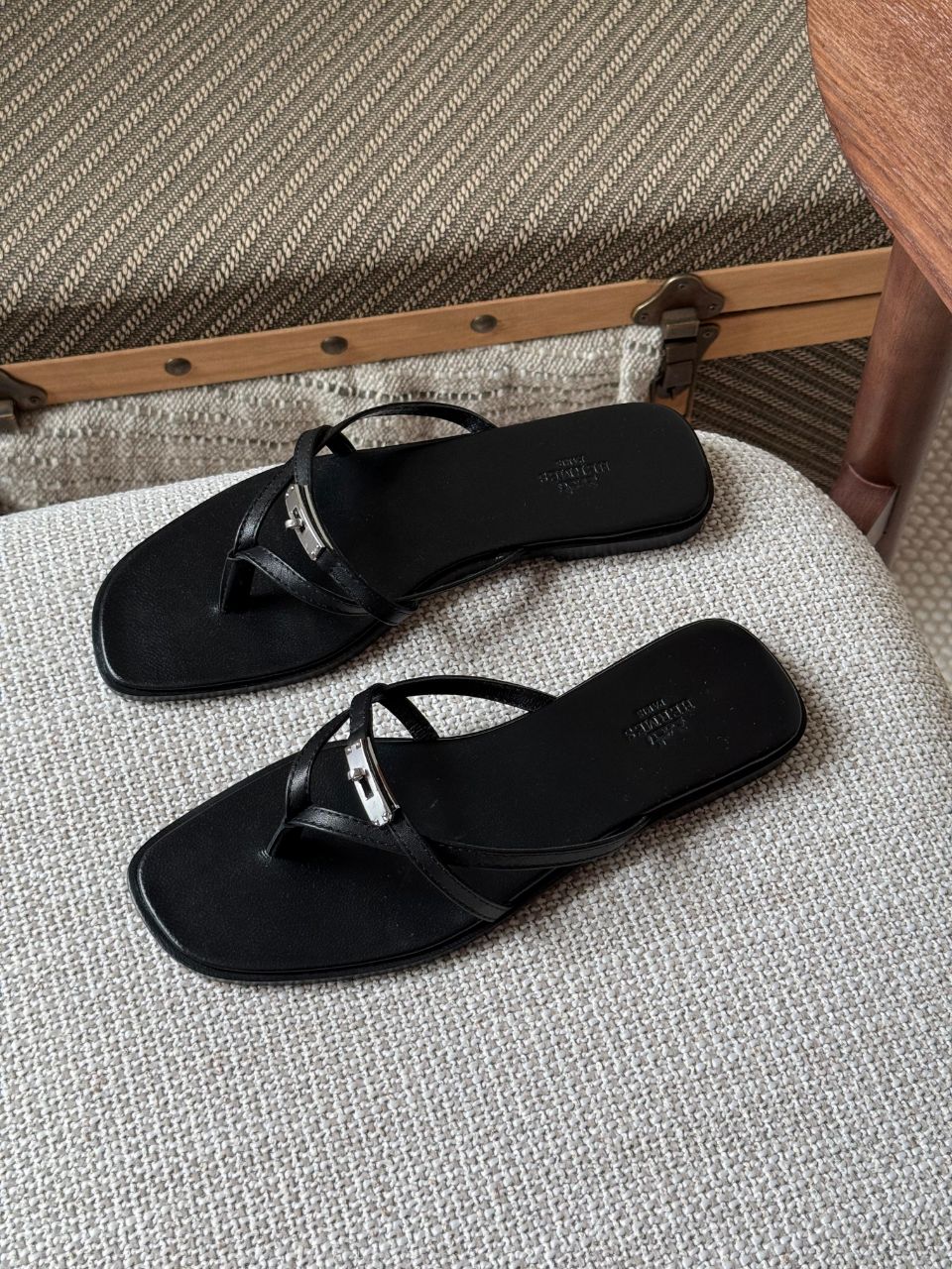 Hermès Miss Sandal Kelly Buckle Leather