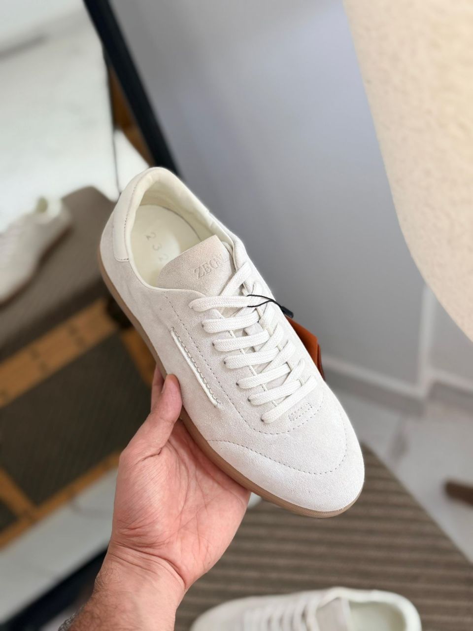 ZEGNA 232 Suede Sneakers Premium Leather