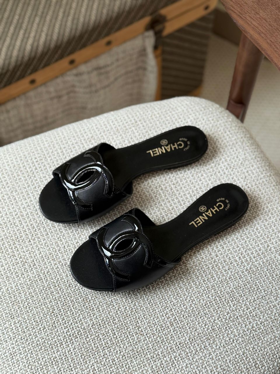 Chanel CC Logo Flat Mules Sandals 2026 Collection