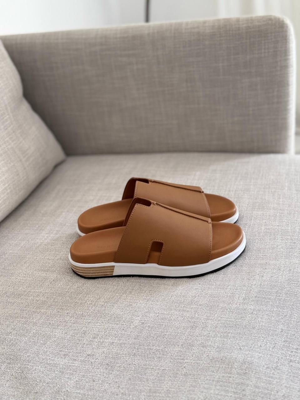 Hermès Chypre Sandal (Pharaon Style) Leather Slides