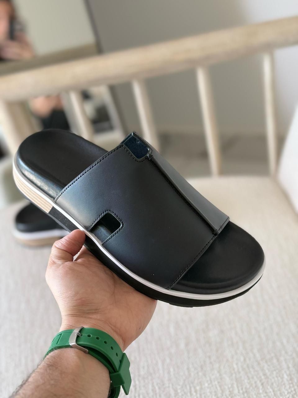Hermès Chypre Sandal (Pharaon Style) Leather Slides