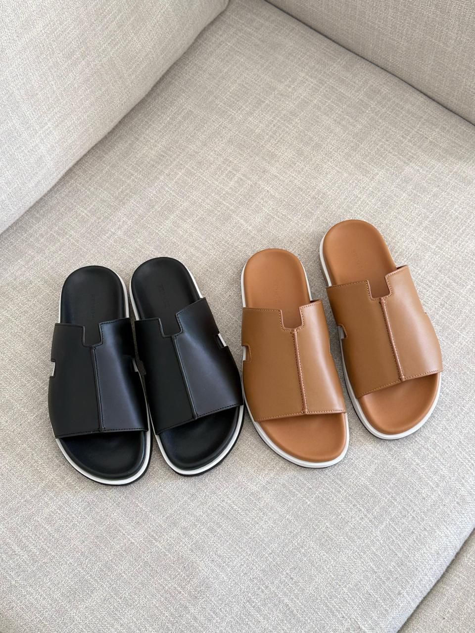 Hermès Chypre Sandal (Pharaon Style) Leather Slides