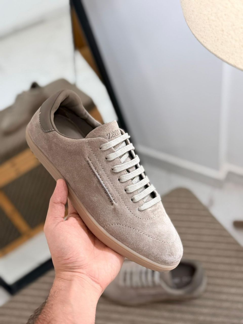 ZEGNA 232 Suede Sneakers Premium Leather