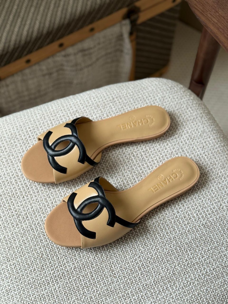 Chanel CC Logo Flat Mules Sandals 2026 Collection