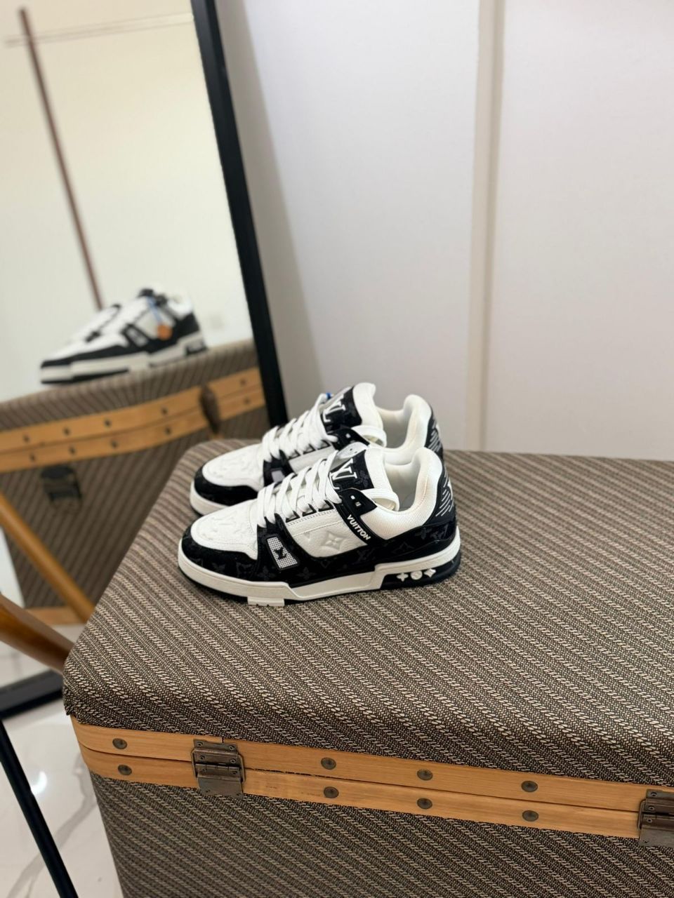 Louis Vuitton LV Trainer Sneakers Monogram Denim Blue & Classic Black Edition