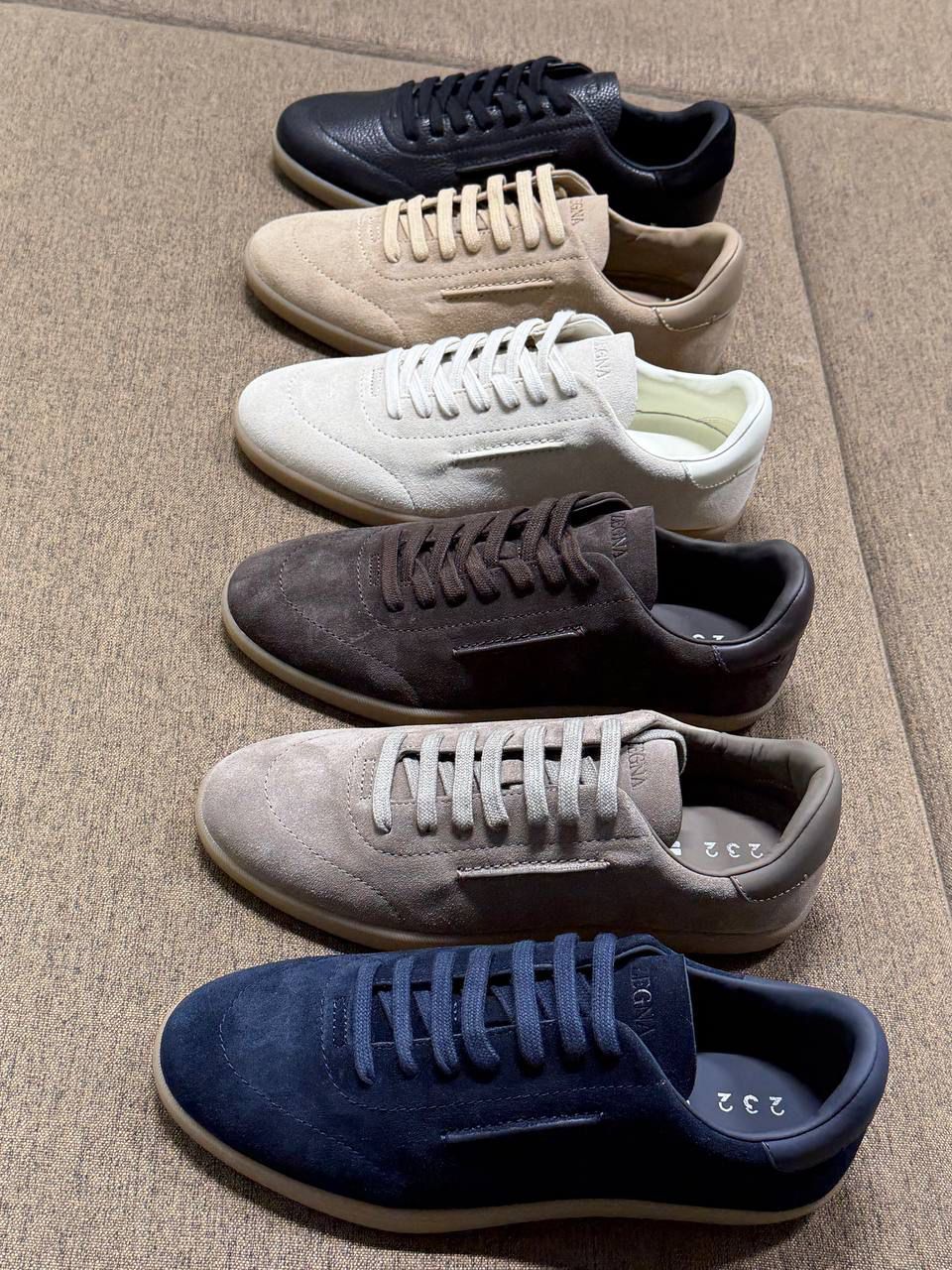 ZEGNA 232 Suede Sneakers Premium Leather