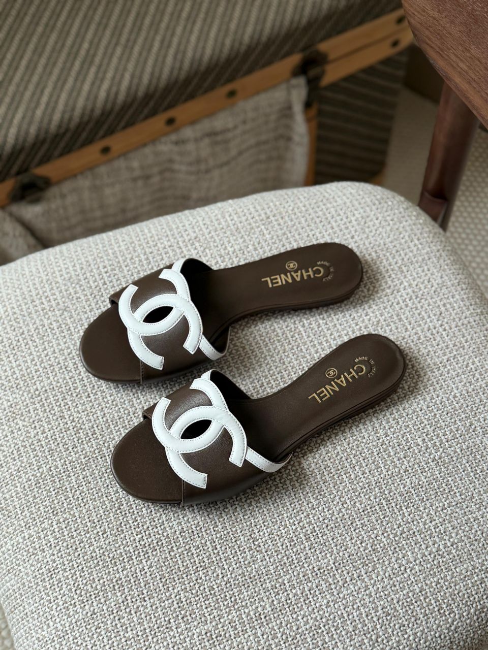 Chanel CC Logo Flat Mules Sandals 2026 Collection