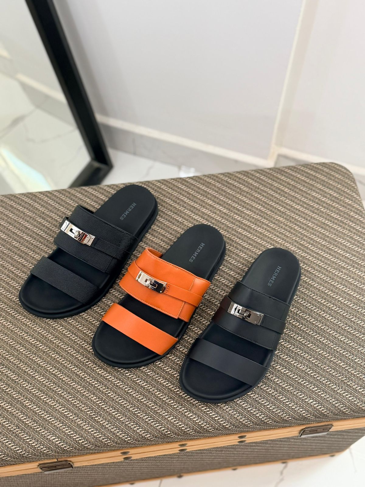 Hermès Jackson Sandal Black Leather Ultra Luxury Edition