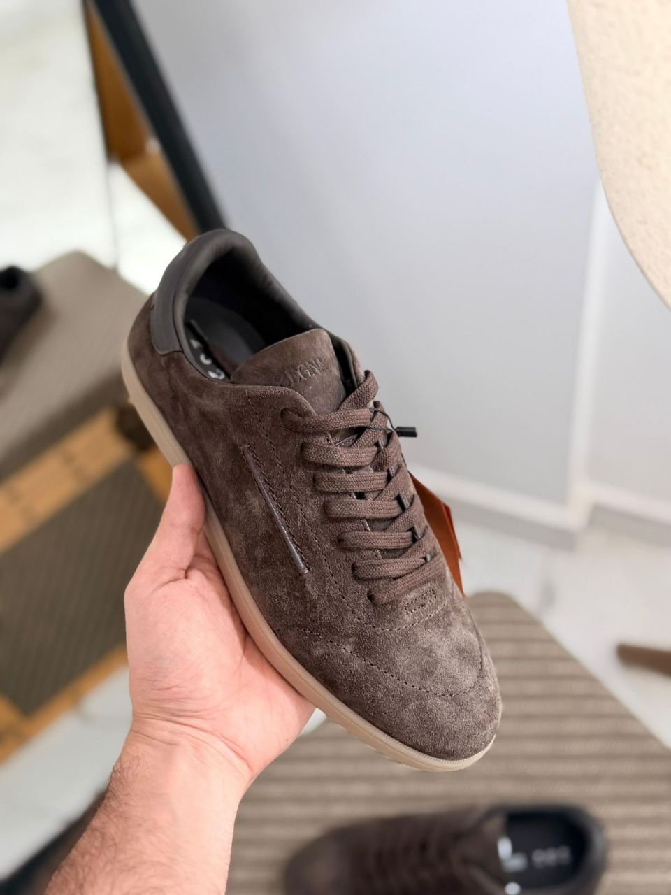 ZEGNA 232 Suede Sneakers Premium Leather