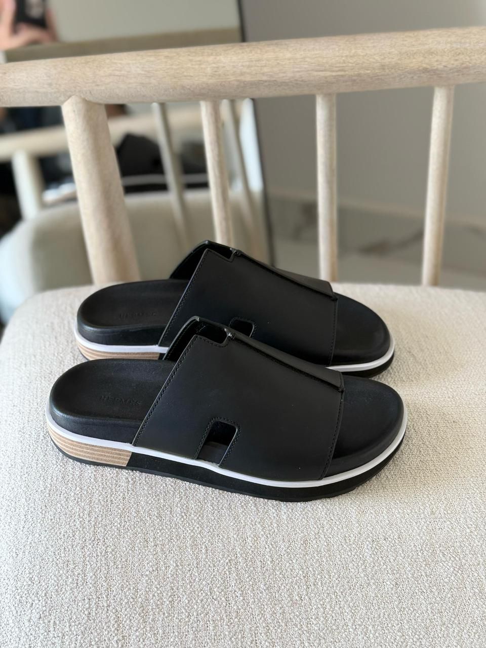 Hermès Chypre Sandal (Pharaon Style) Leather Slides