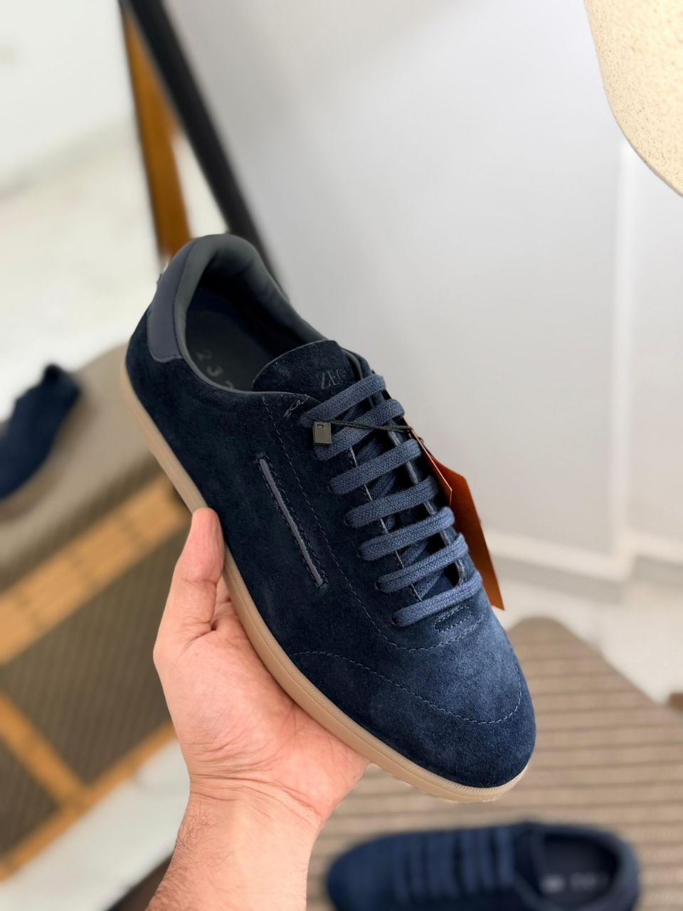 ZEGNA 232 Suede Sneakers Premium Leather