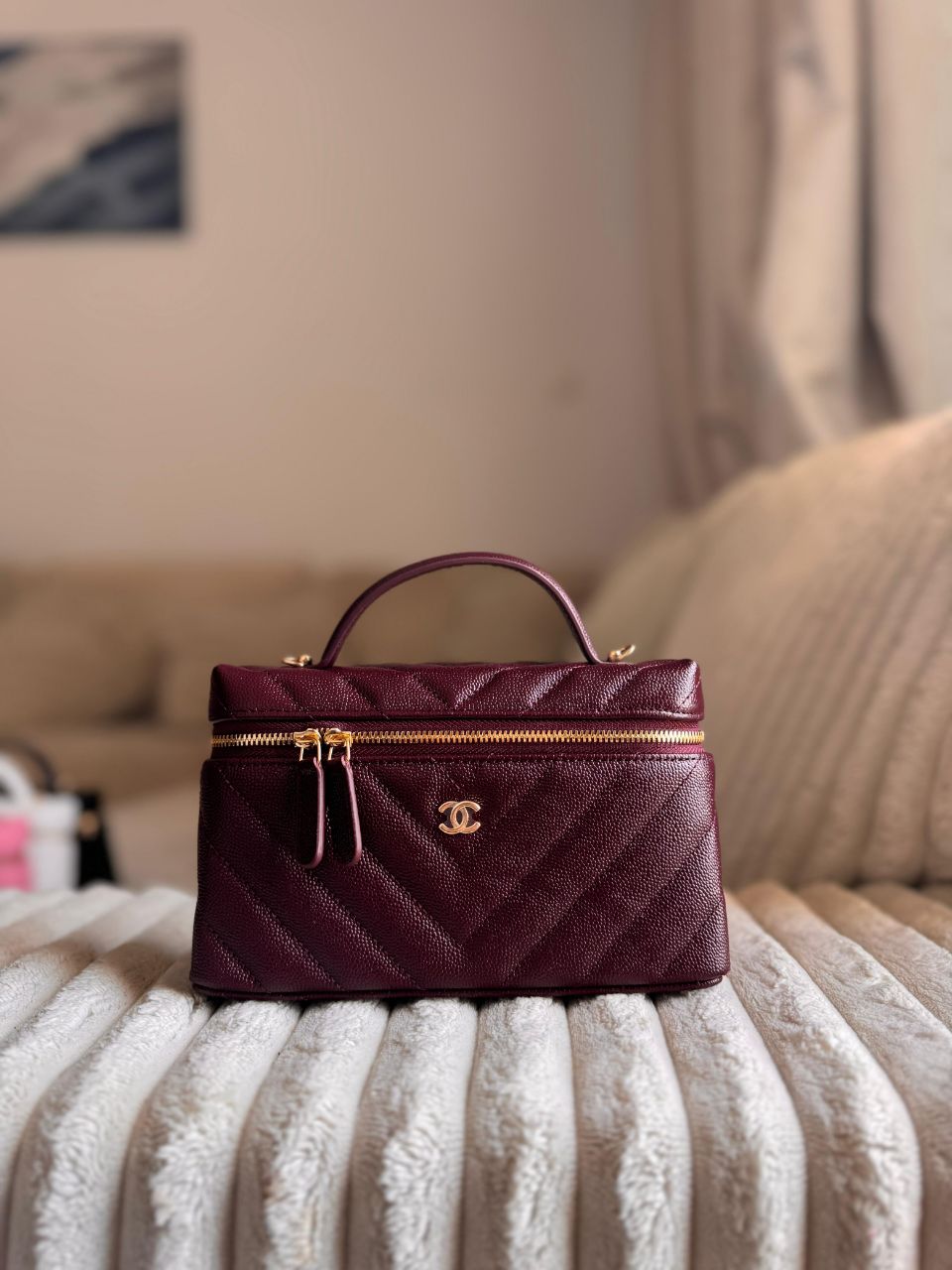 Chanel Vanity With Chain Bag – Grained Calfskin