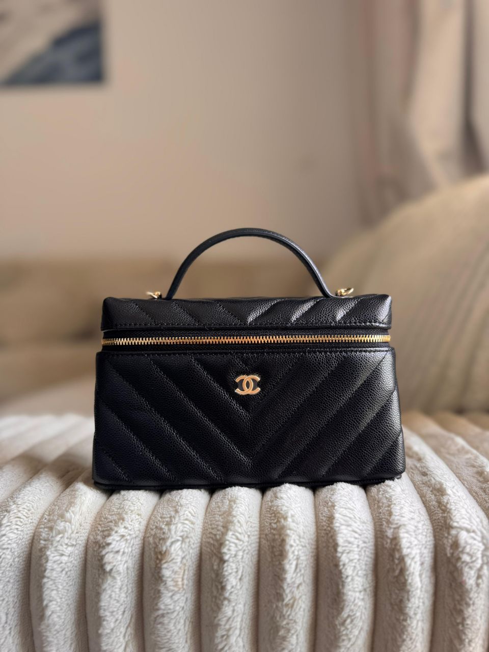 Chanel Vanity With Chain Bag – Grained Calfskin