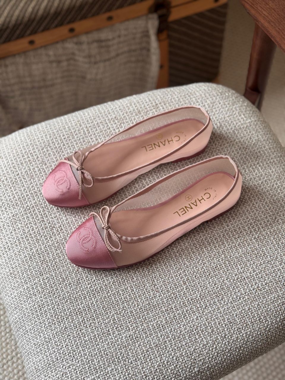 Chanel Mesh Ballet Flats Shoes